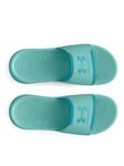 UNDER ARMOUR Womens Ignite Select Slides - Turquoise, Blue, Size 3.5, Women