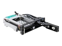 Delock 5.25 Mobile Rack For 1 X 2.5 + 1 X 3.5 Sata Hdd + 2 X Usb 3.0 Ports - Förvaringsmobilrack - 2.5", 3.5"