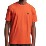 T-Shirt Orange Homme Superdry Tech