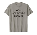 Adventure Buddies Minimalist Simple Traveling Cool Mountains T-Shirt