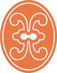 INDIGOS Sticker Mural/Stickers muraux – F91 Composition Abstraite/Minimaliste Ornament de Cercle avec Tribal Miroir, Vinyle, Hasselnussbraun, 120 x 94 cm