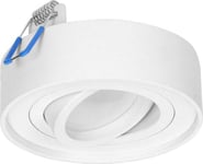 Orno Sormus R Dekorativ Ram För Spotlight, Mr16/Gu10 Max 50W, Justerbar, Cirkel, Vit Or-Od-6169/W