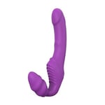 Strapless Strap On Vibrating Dildo Rechargeable Silicone Dildo