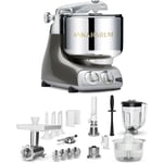 AKM 6230 köksmaskin + Deluxepaket, black chrome