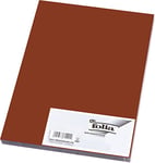 Folia 6385 - Lot de 50 Feuilles de Papier de Couleur - Marron Chocolat - Format A3-130 g/m² - pour Le Bricolage et la Conception créative des Cartes, des Images de fenêtre et pour Le Scrapbooking