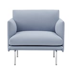 Outline Studio Chair / Polished Aluminium Base Vidar 723