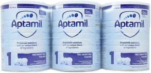 Aptamil First Infant Milk Stage1From Birth Formula Powder Substitute Pack 3x700g