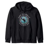 Whale Conservation - Save The Ocean Humpback Whale Lover Zip Hoodie