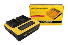 Patona Dual LCD USB Lader for Sanyo DB-L40A L20A Xacti DMXC1 DMX-C1 DMXCA65 DMX-CA65 DSCC4 150607641