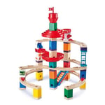 Hape Super Spirals | Quadrilla Wooden Marble Run Toy Expansion Pack with Spiral Twists Xylophone Rail and Spiral for children aged 4+