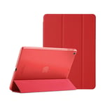 For Apple iPad Mini 1/2/3 Smart Case with Automatic Magnetic Wake/Sleep (Red)