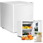 RELAX4LIFE Relax4life - Mini frigo 46L avec Congélateur Porte Réversible, Réfrigérateur Température Réglable 0 à 10°C, Freezer -3°C 2°C, 46,5x44,5x49CM,