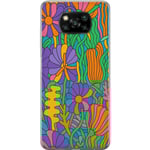 Xiaomi Poco X3 NFC Genomskinligt Skal Color Pop