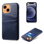 Läderskal Med Kortfack iPhone 13 Mini Blå