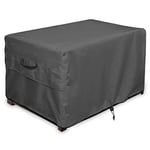 ULTCOVER Patio Deck Box Housse de rangement pour banc de jardin - Housse de table rectangulaire d'extérieur imperméable 100 x 61 cm, noir