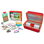 Osmo - Little Genius Starter Kit for iPad (Preschool Ages) and Grab & Go Small Storage Case Bundle (for iPad Starter Kits) iPad Base Included