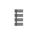 Radiator 500x1000 antracit Järn EM Kylare Handdukstork Kylare Handdukstork