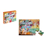Janod Tactile Puzzle puslespil ZOO 2 y+ 20 stk.