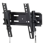 TV Wall Bracket Ultra Slim Tilt TV Wall Mount for 24–43 inch LED LCD Flat & Curved Screen up to 50KG, Max VESA 200x200mm