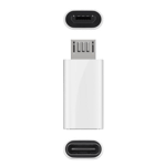 MicroConnect USB 2.0 Micro-B to USB-C Adapter, white