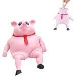 2023 ny rosa gris squishy leksak, rolig söt gris klämleksak, söt rosa gris man sensorisk stressleksak, stressavlastande leksak S