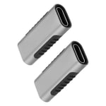2pc USB-C Female Adapter 3.1 Gen2 Coupler Charging 240W Fit for Samsung Galaxy