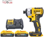 Dewalt DCF887 18V XR Brushless Impact Driver With 2 x 5.0Ah Batteries & Charger