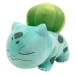 Pokémon 18-Inch Plush Sleeping Bulbasaur - Cuddly Must Have Fans- Plush for Traveling, Car Rides, Nap Time, and Play Time,Multicolour