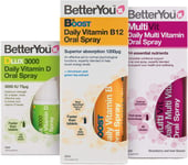 Betteryou Complete Wellness Pack: Vitamin B12 + Vitamin Dlux3000 + Multivit Oral