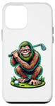 Coque pour iPhone 12 mini Bigfoot Golf Player Golfeur Sasquatch