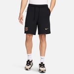 Barcelona Träningsshorts NSW Tech Fleece - Svart/Guld - Nike, storlek XX-Large