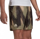 Adidas ADIDAS Primeblue 7 tum Printed Green Shorts Mens (XL)