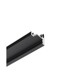 2m aluprofil CORNER10 BC/UX - Svart anodiserad, hörn, LED-skena