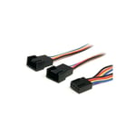 Startech - com Câble répartiteur alimentation pr ventilateurs 4 broches 31cm -f/m - 0,31 m - Molex (4-pin) - Molex (4-pin) - Male connector / Female