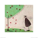 The Art Group The Apple Doesn't Fall Far From The Tree Sam Toft Art Print, Paper, Multi-Colour, 40 x 40 x 1.3 cm