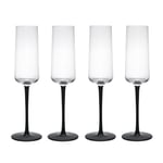 Palermo Crystal Champagne Flutes, Set of 4, 250ml