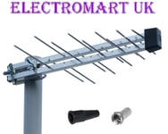 DIGITAL 20 ELEMENT HD FREEVIEW TV AERIAL 4G FILTER LOFT OUTDOOR CARAVAN CAMPING