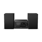 Panasonic SC-PM702EB-K Neat Micro Hi-Fi Compact Stereo System with CD, DAB+/FM Radio, USB and Bluetooth, 80W Speakers, Bass Control, Black