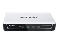 Switch Desktop 16 Ports 10/100 Mbps RJ45 -Tenda S16, Plug&Play, auto MDI/MDIX, idéal pour pour les grandes maisons louées et les PME