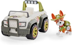 Paw Patrol, Trackers Jungle Cruiser, Toy Truck with Collectible Action Figure,