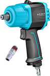 Hazet Impact Wrench 9012TT | Max. Release Torque 2200 Nm, Square Drive 12.5 mm (1/2 Inch) High-Performance Double Hammer Impact Mechanism - Compact and Lightweight with Twin-Turbo Technology