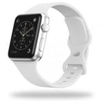 Armband Till Apple Watch i Silikon 38/40/41 MM - Vit - Teknikgrabbarna.se