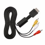 Multi Out Video/Audio Cable AV Cord 3 RCA Flat For Sony Playstation PS PS2 PS3