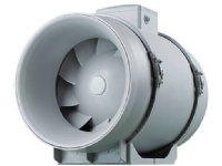 LINDAB Kanalventilator MFP125 i plast, kan demonteres vha. spændebånd. Luftmængde min./max. 240/350 m³/h, 50/60 Hz, 30-25 W, Ø123 mm.