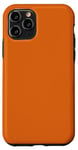 Coque pour iPhone 11 Pro Corail tendance, orange foncé