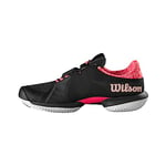 Wilson Femme KAOS Swift 1.5 Clay Sneaker, Black/Phantom/Diva Pink, 38 2/3 EU