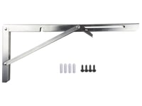 Home&Gt It® Vikbart Hyllbeslag 300 X 170 Mm 150 Kg Rostfritt Stål