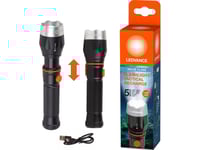 Led Flashlight Ledvance Tactic, 2.2W, 300Lm, 6500K, Rechargeable, Usb, 1500Mah 1.5H, Metal