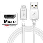 Micro-câble de 20 cm-Chargeur rapide pour Huawei, câble USB type-c pour Y9 2018 Y6 2018 7A Nova2 Y5 2018 hon