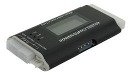 Nätdelstestare med LCD, ATX12V, 24-pin, 4/8-pin, PCI-E, SATA, Floppy
